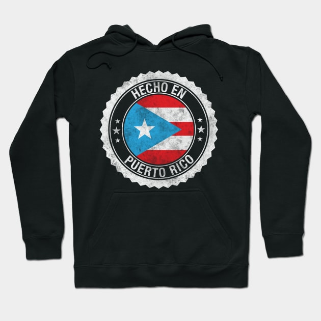 Made in Puerto Rico - Hecho en Puerto Rico Grunge Hoodie by Pro Art Creation